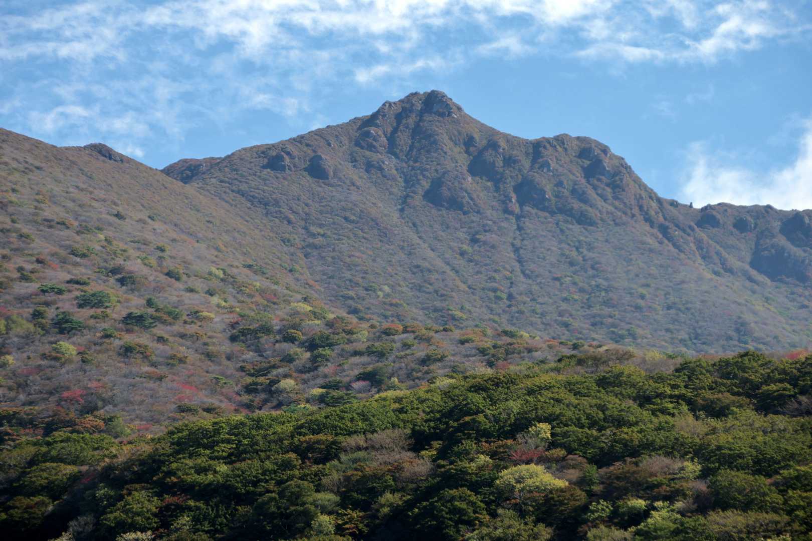 大船山にズーム
登頂は1時間半後かな？