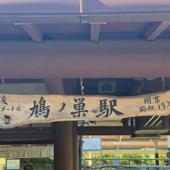 鳩ノ巣駅🐦に到着😮‍💨
