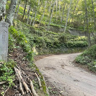 ここから四合目迄は舗装路、少し足休め？
