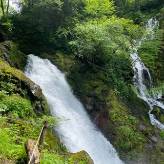 横手滝から続く桜根滝