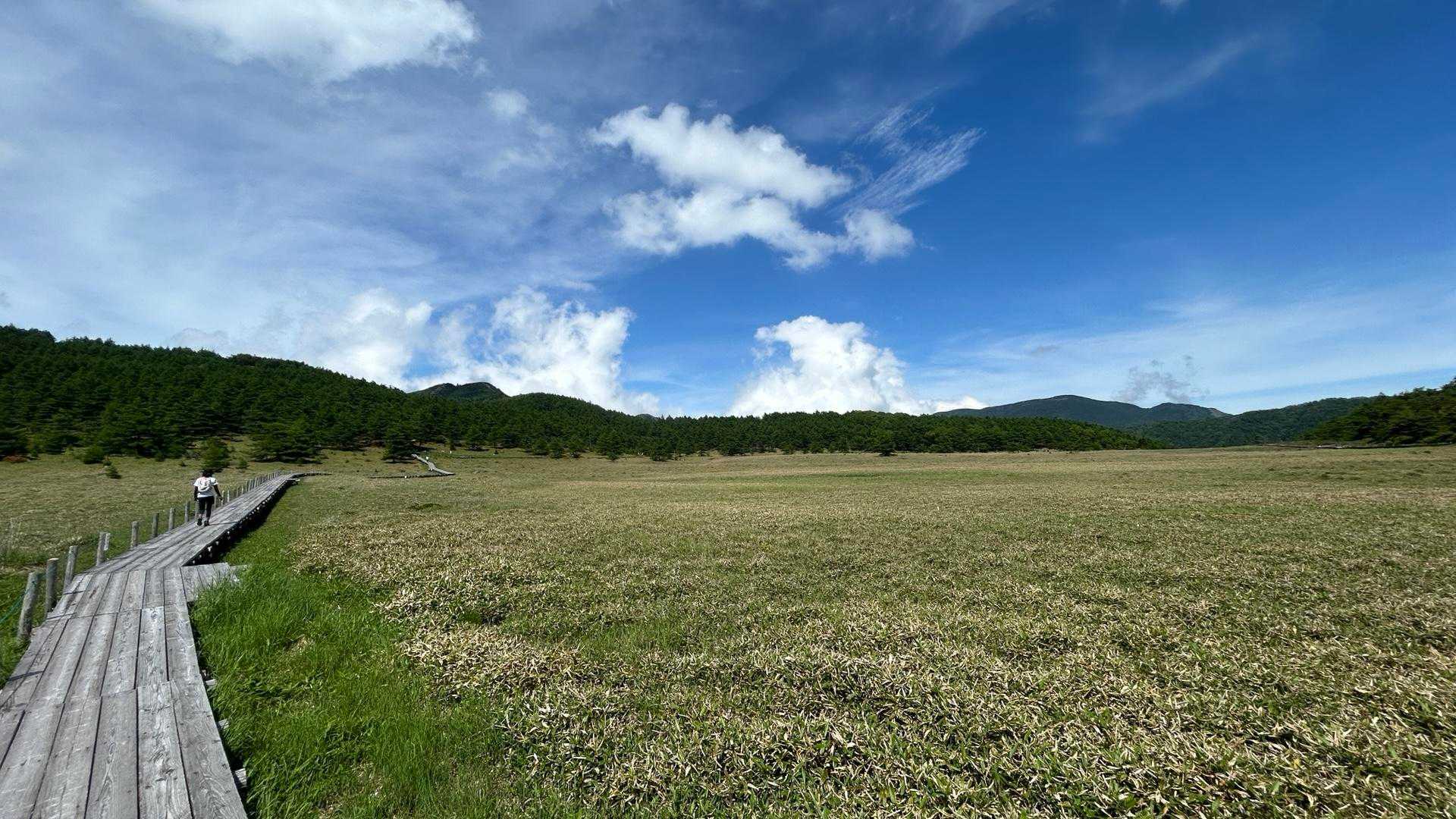 池ノ平湿原入口-雷の丘-雲上の丘-見晴岳-三方ヶ峰-鏡池 周回コースの写真
