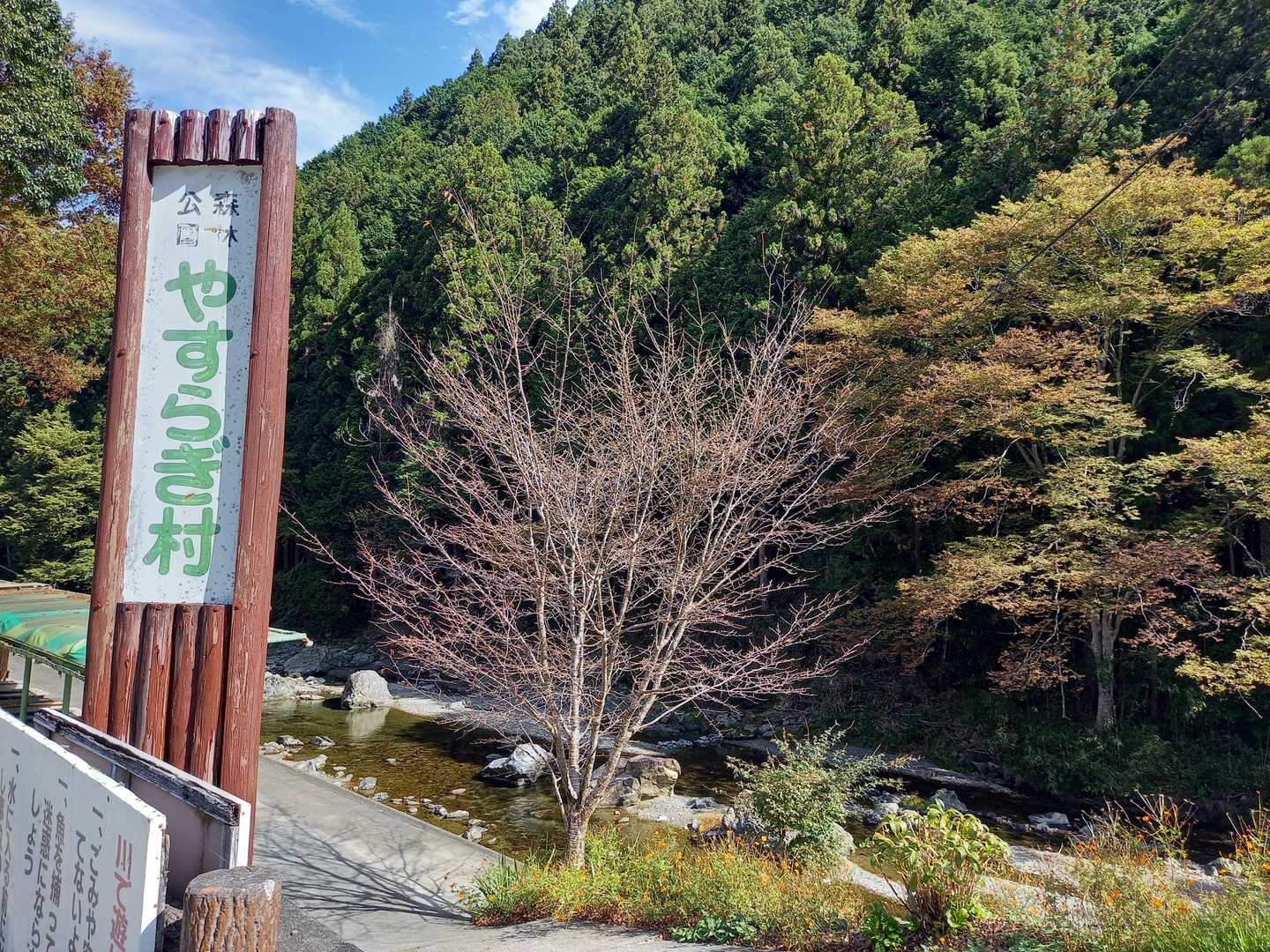 下市町森林公園やすらぎ村出発