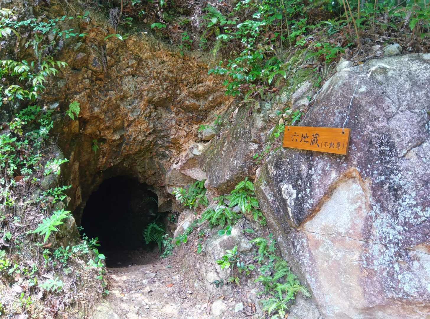 穴地蔵　覗かず下山▶️