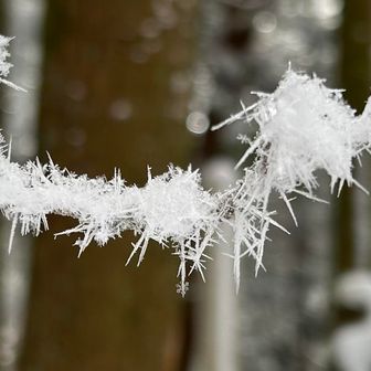 雪のネックレス✨ペンダントトップ付き❄️