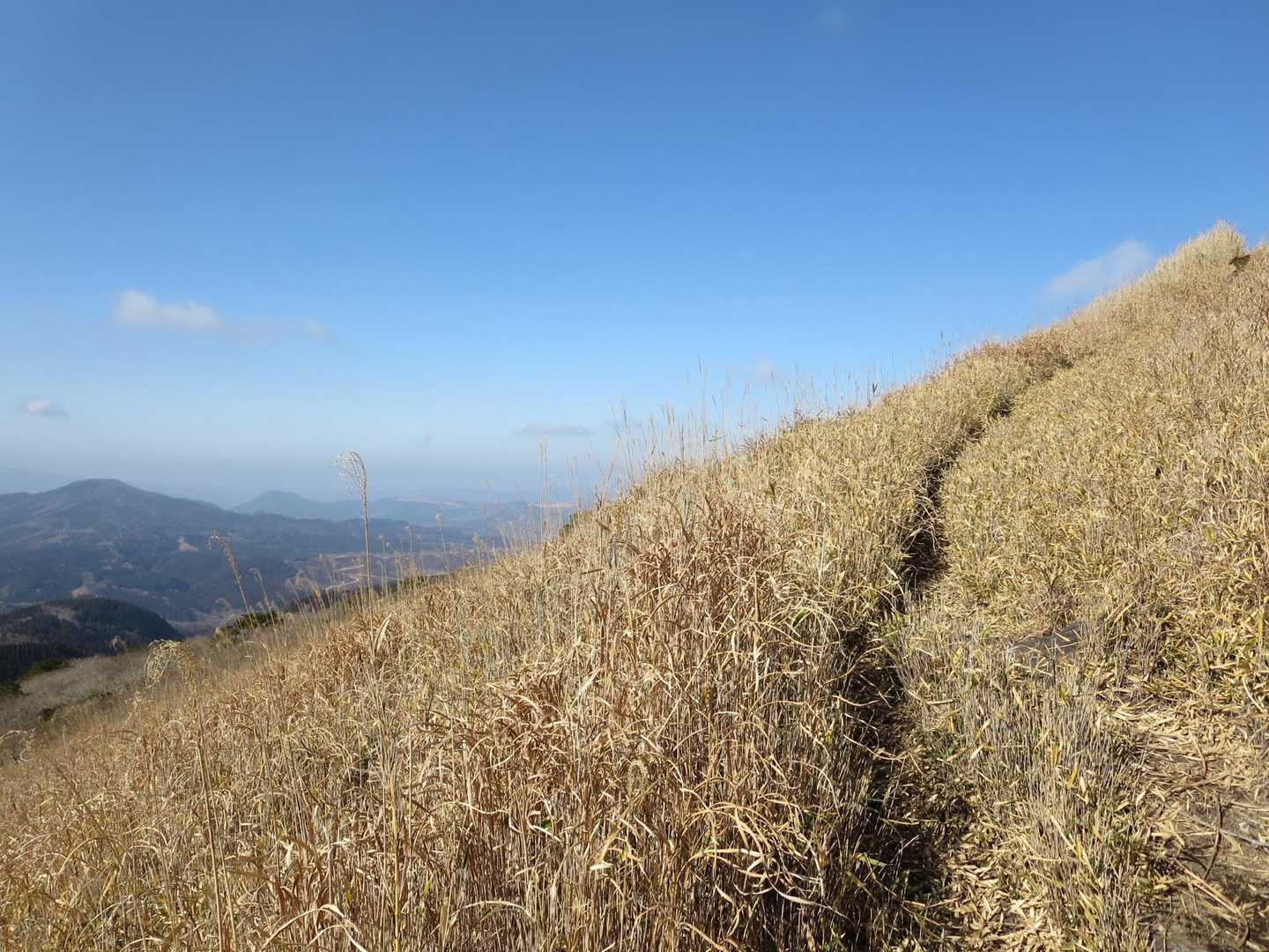 見晴らしのいい細道をｽｽﾑと
