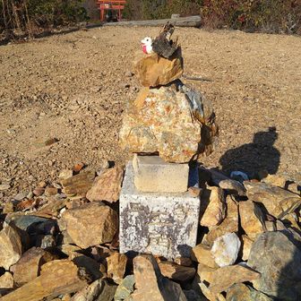 今日の4座目、雨山山頂（標高280.4ｍ）三角点