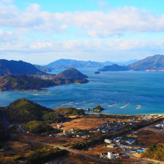 山頂からも綺麗な景色