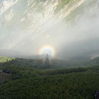 ブロッケン現象🌈　気分は観音様🧘‍♀️