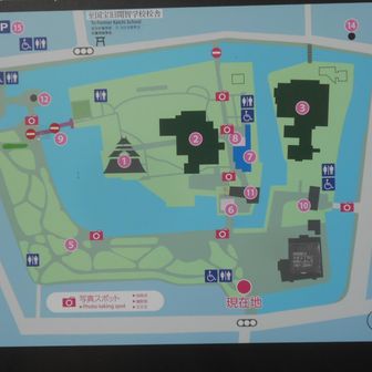 城の案内図．