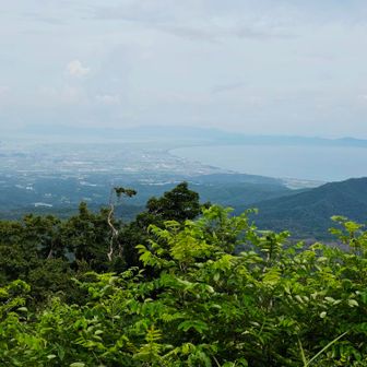 山頂から
弓ケ浜半島もぼんやり👀