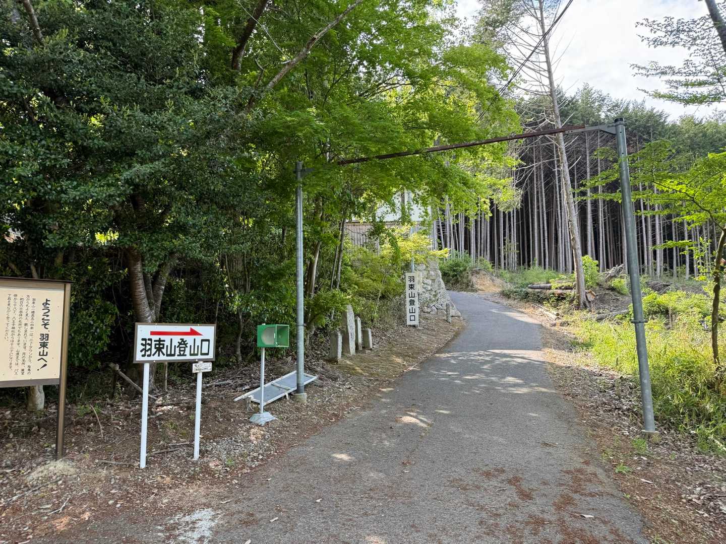 甚五郎山側から羽束山に行くならここから登る
私達は、宰相ヶ岳を先に行くので、一旦くだる。