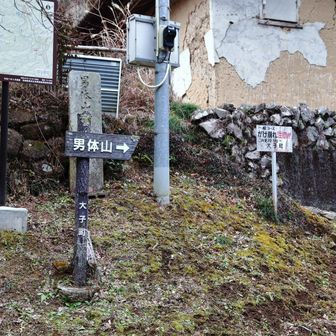 男体山への案内板