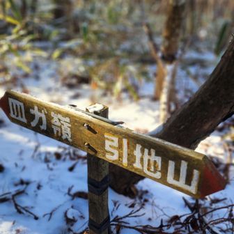 目的地は赤柴峠……ではなく、この標識だった。