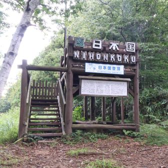 山頂はビューポイントには至らず。
