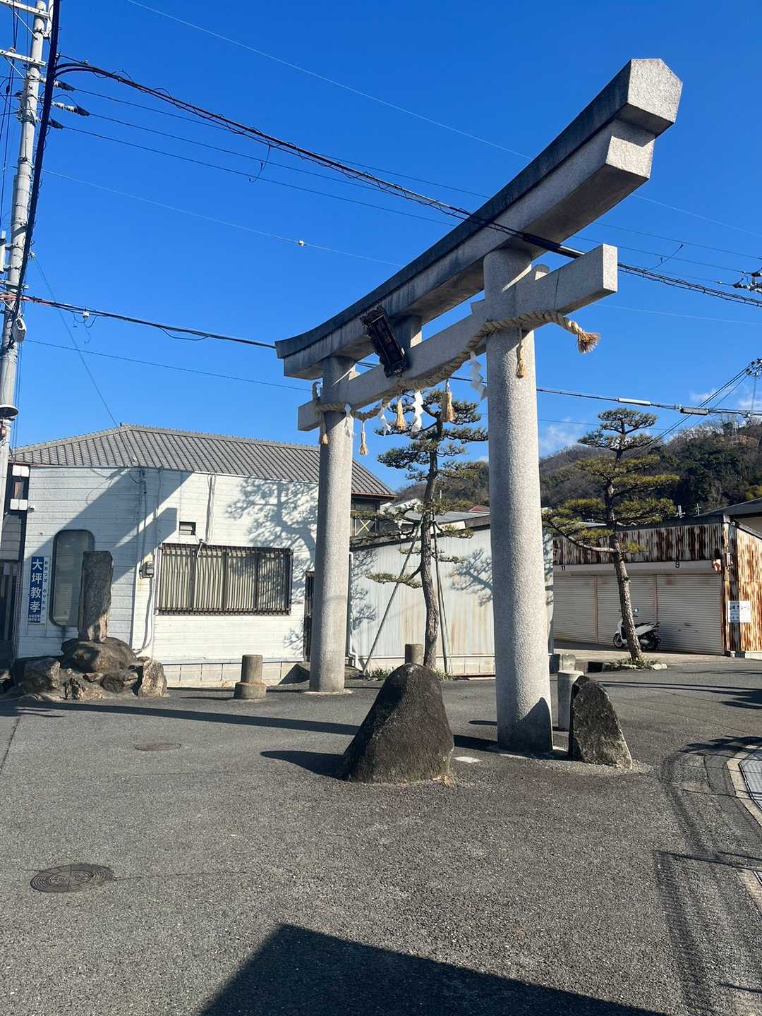 鐸比古鐸比賣神社参道の⛩に到着です。