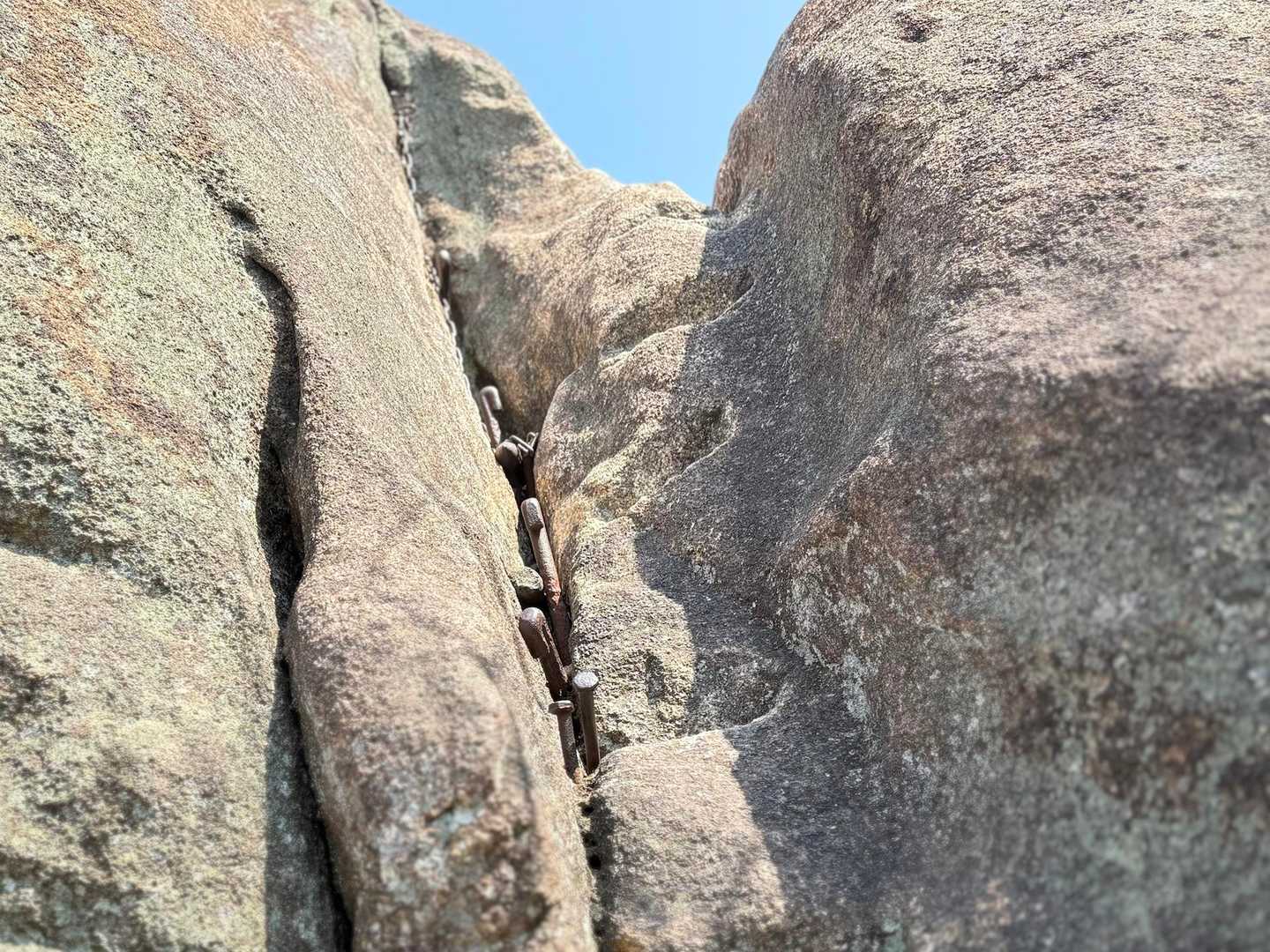 
　大玉岩に のぼってみると
　