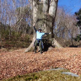 せっかくなので人を入れて背比べ…
どんだけェ〜。デカ