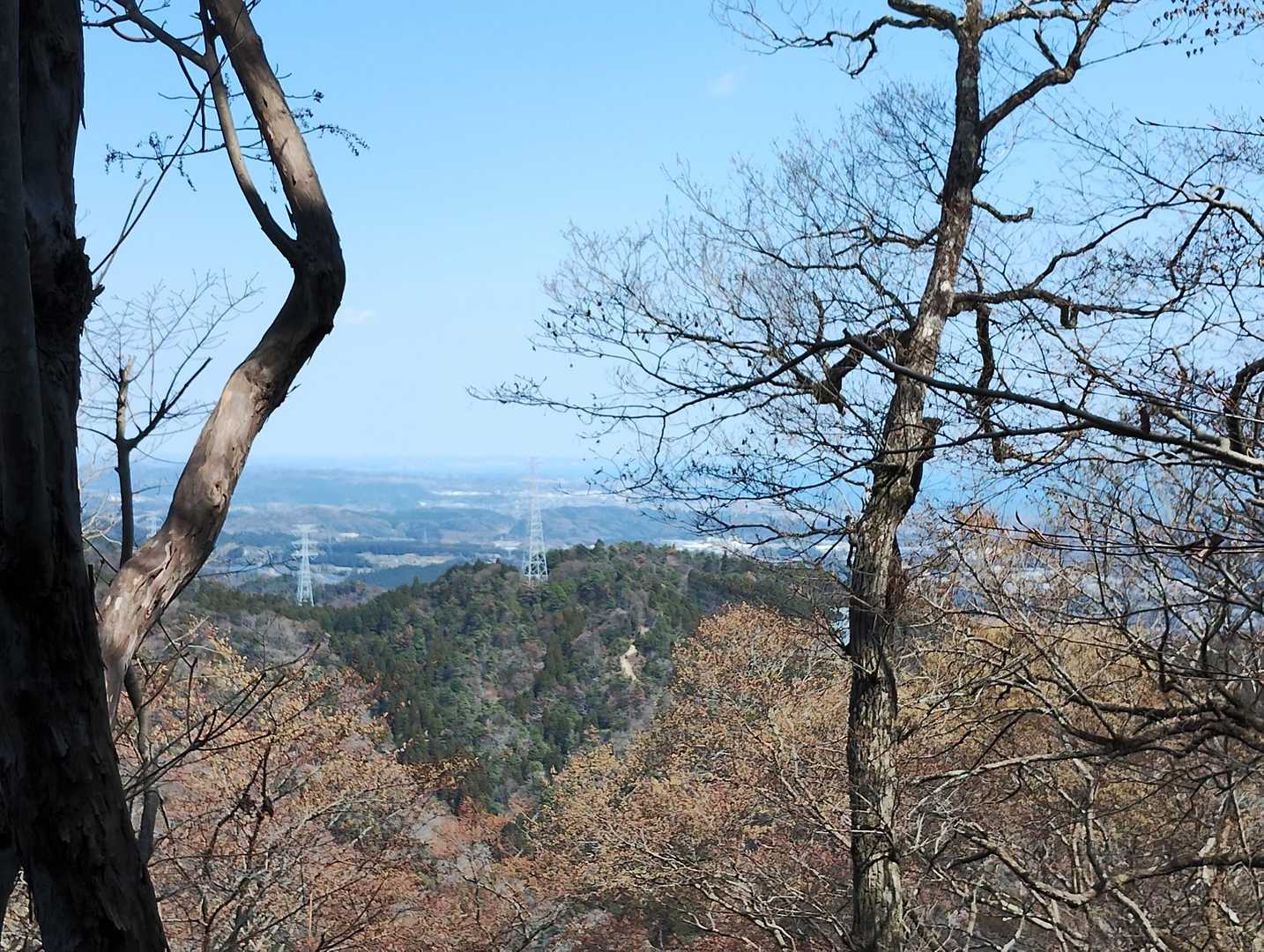このルートはところどころで太平洋が見えます