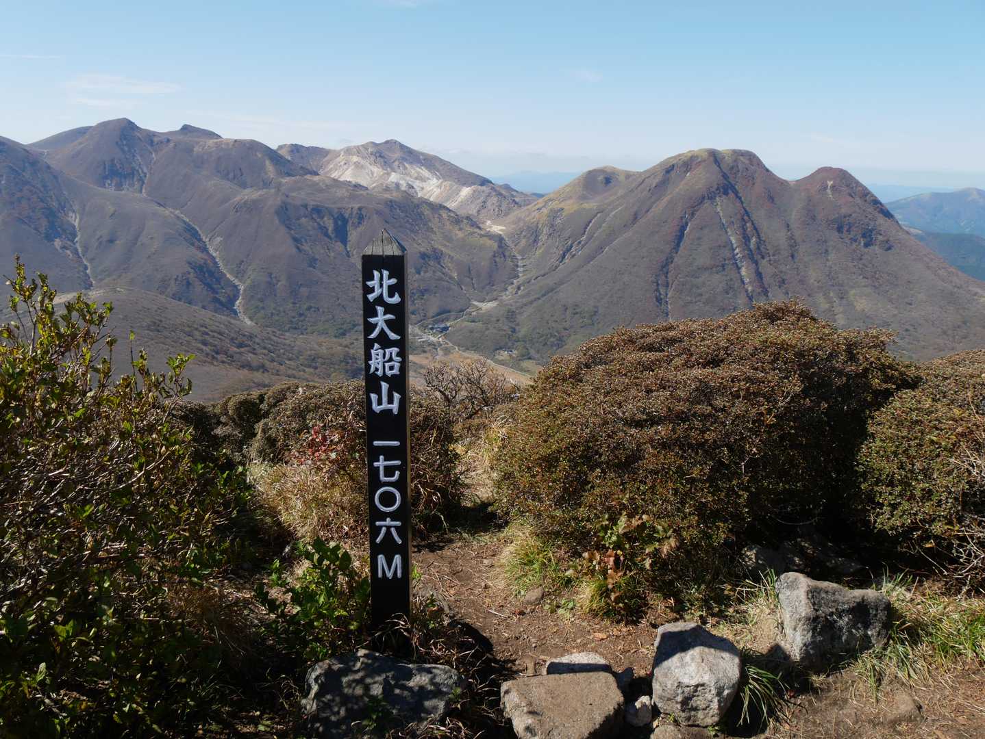 硫黄岳方向
