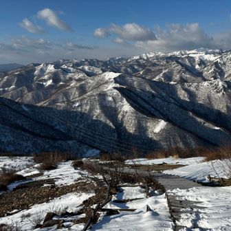 ✨✨✨

途中からアイゼン装着⛓️

山頂手前の階段はいつも強風のせいか雪なし☃️丸出し　でも今日は幸せの無風
でも凍ってる。こわごわ😱

めちゃビューティホー✨✨