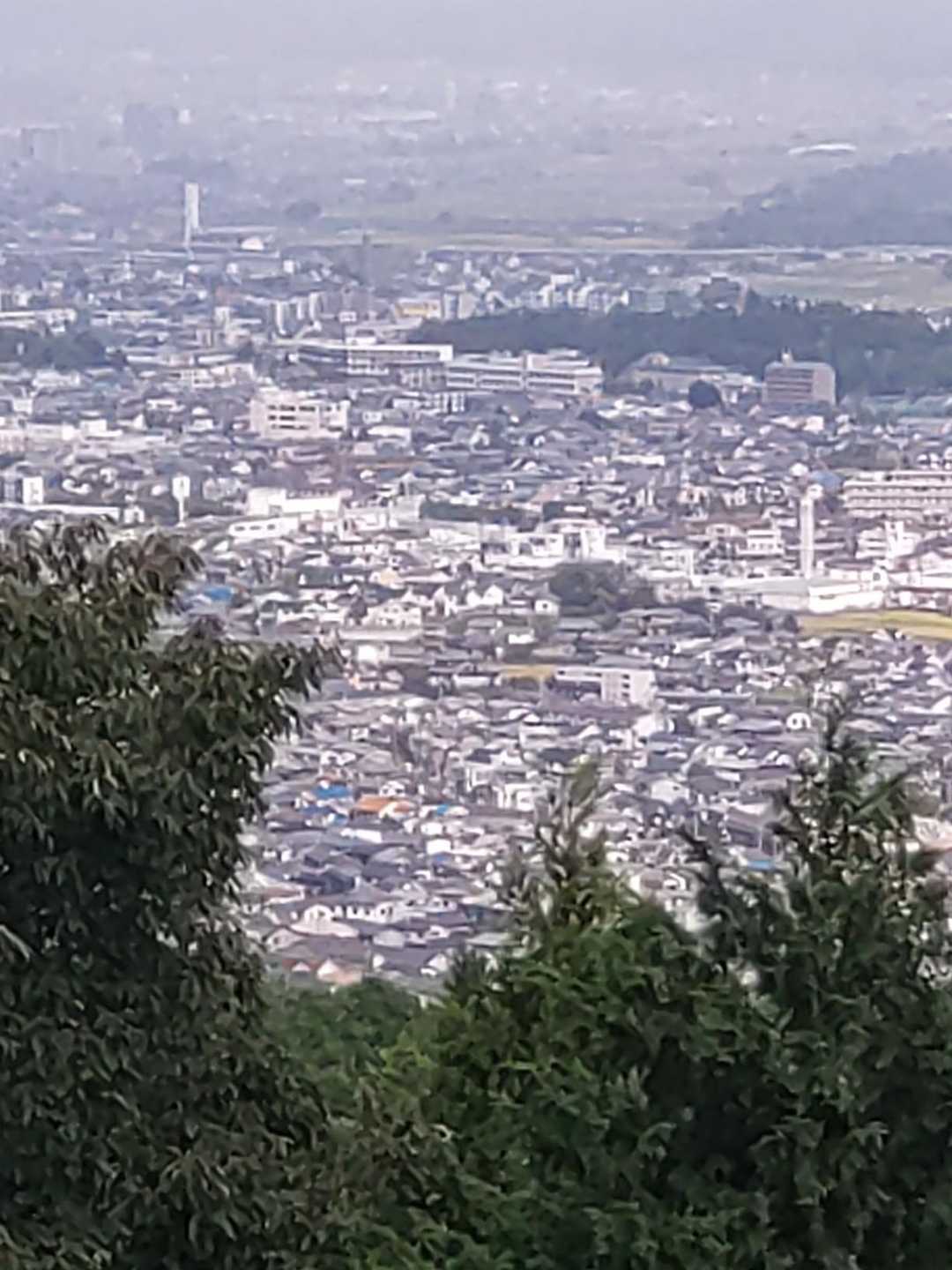 保津川方面は霞んでいます🌫️