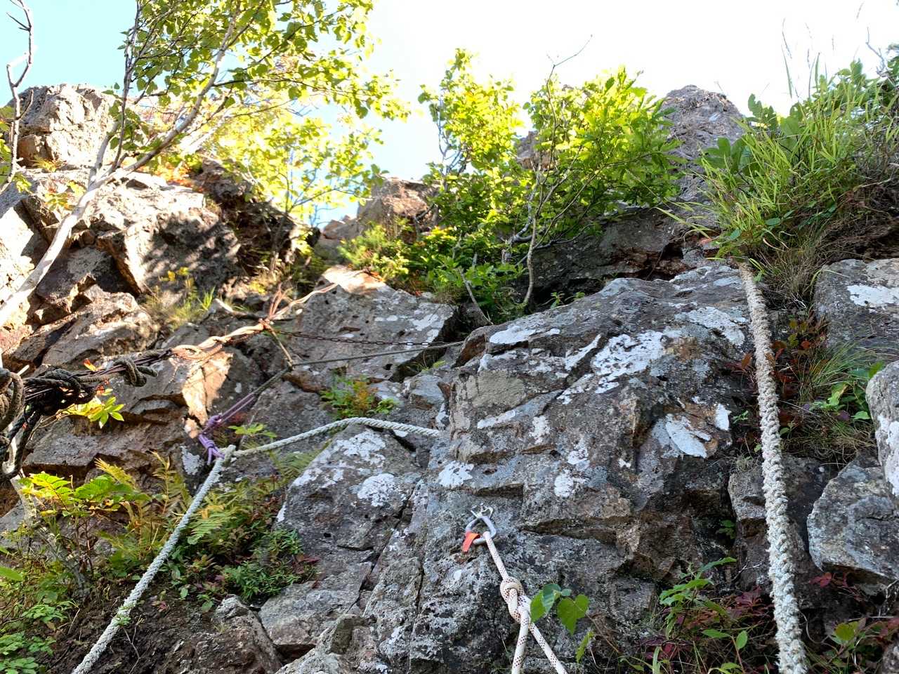 登山道への道はもう少し