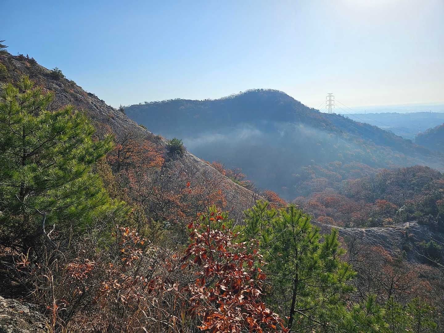 登った岩壁