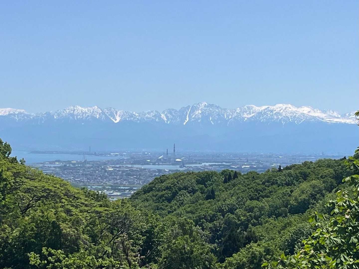コース途中から
立山連峰