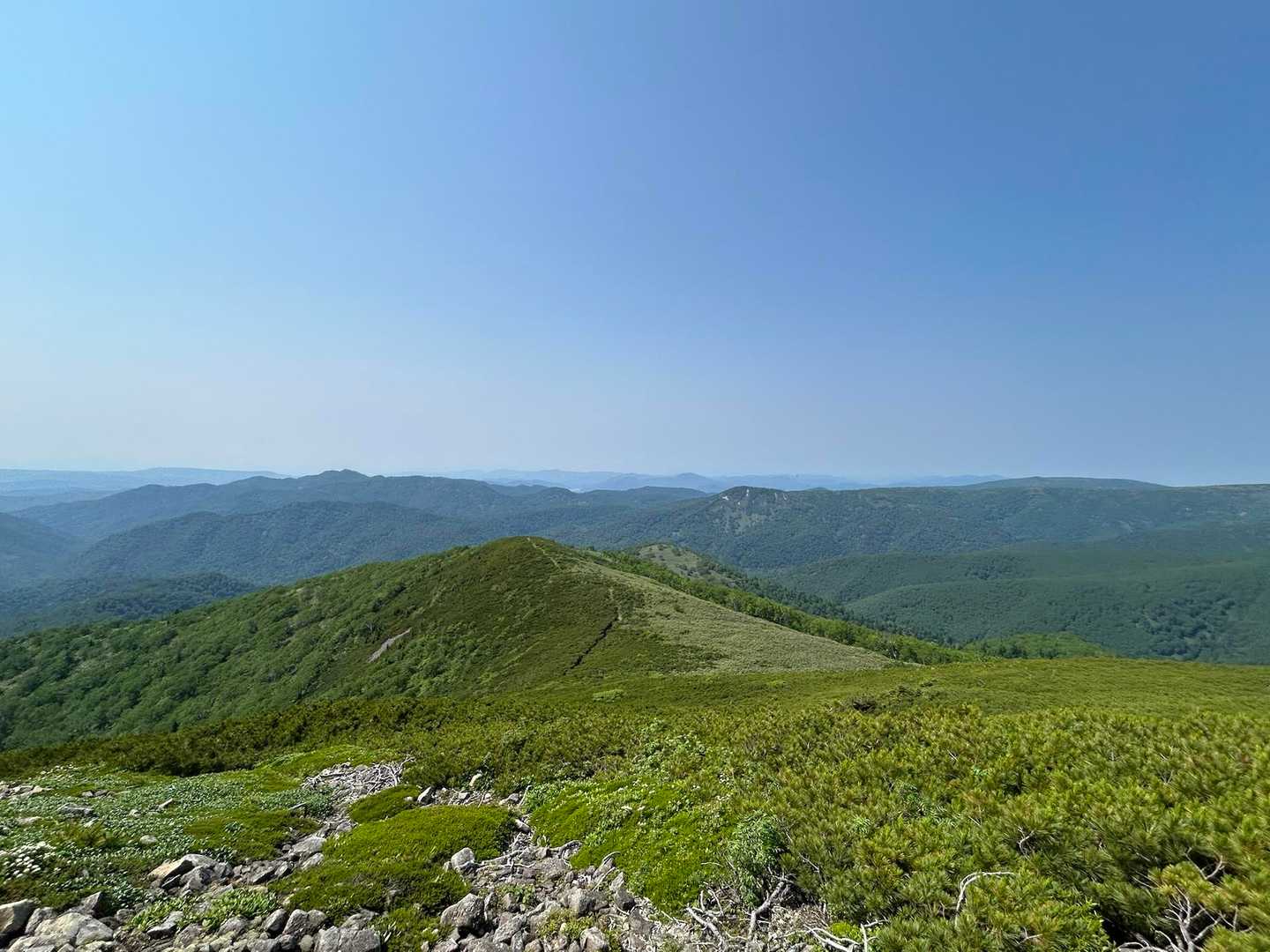 景色を堪能しながらの下山
たまりませんねー🎵
あーちーち、あーち🤣暑さはピークかな🤣頭ふらつく💦