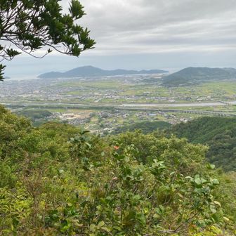 頂上直前のご褒美。防府の景色は最高😀です‼️