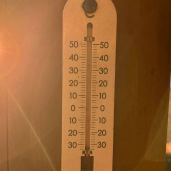 -7℃、山頂なのに平地の天気予報と同じ気温だから、すこし暖かいのか？