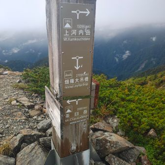 ここから稜線を外れて茶臼小屋に下降
