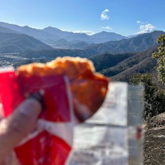 稚児落としでおやつ休憩