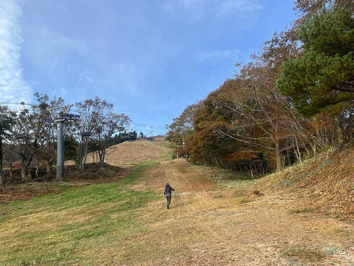 必死に登る人😅