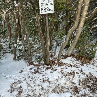 三角点に立ち寄りました