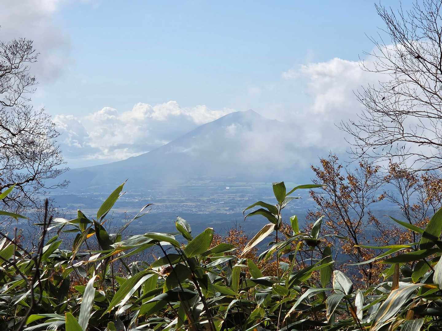 途中で見えた岩手山