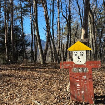 奥には鳳凰三山