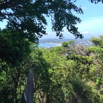 三浦富士山頂より。三浦海岸まで行きます😎