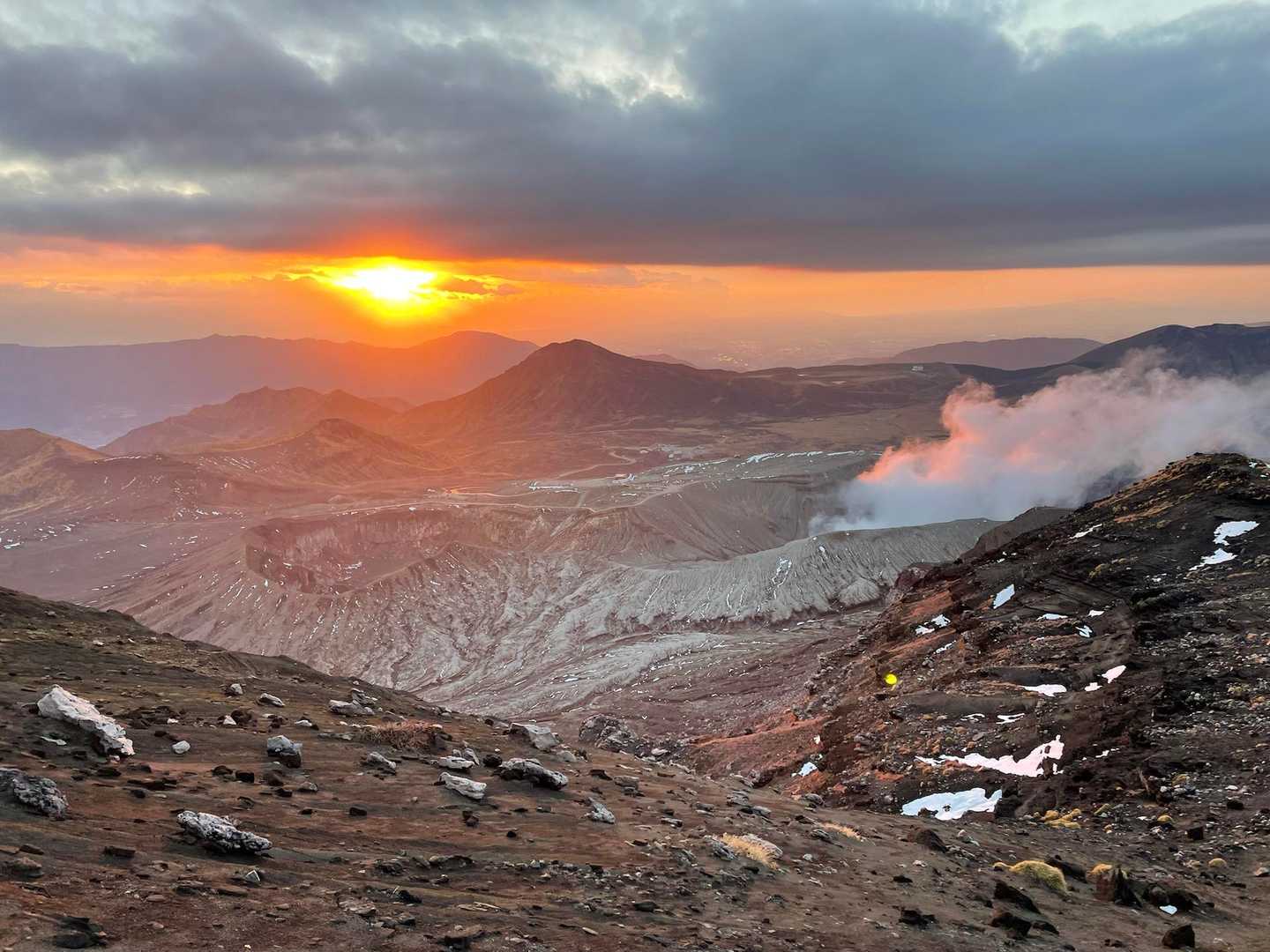 仙酔峡登山口-中岳-馬の背 往復コースの写真
