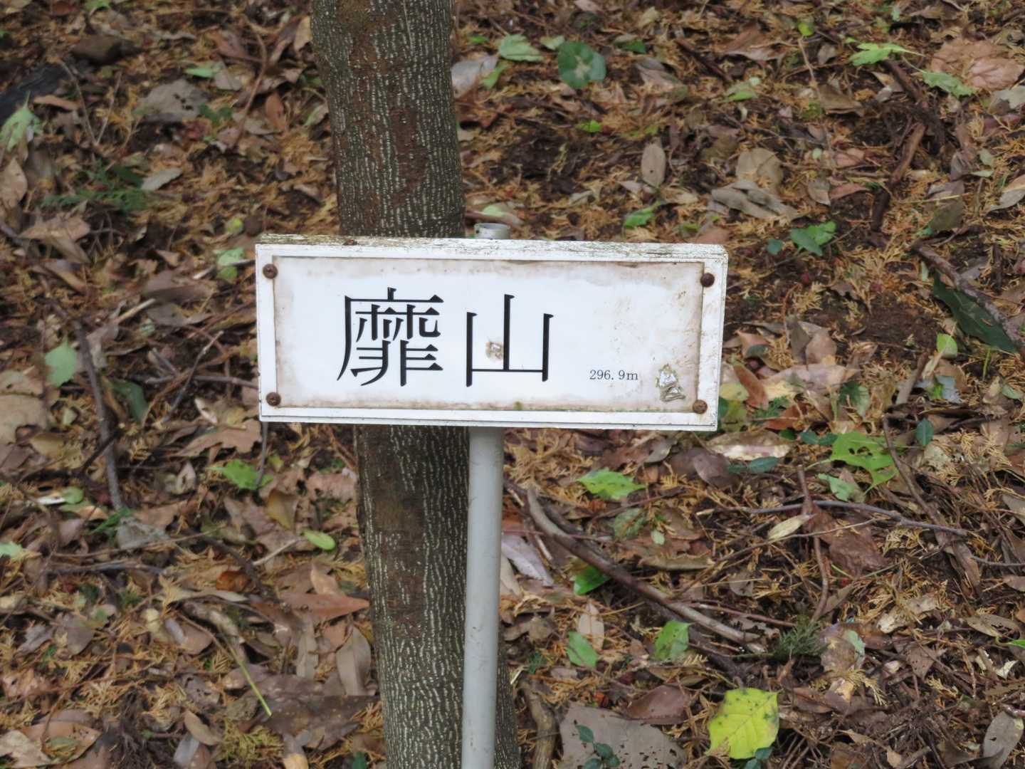 山頂標識　他に四季の風さんの標識もありました。
