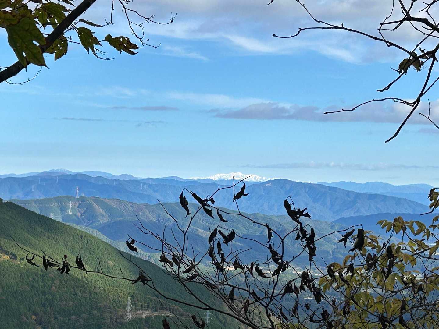 白山が見えました👀
もう真っ白ですね🏔️