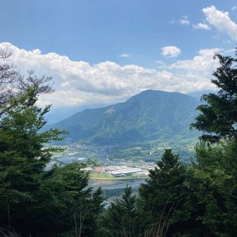 身延山はよく見えました！！(^^)
こちらだけ晴れている。