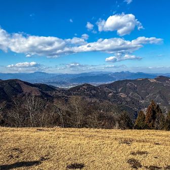 ワープして堂平山から見た
歩いてきた稜線⛰️画像手前の山々