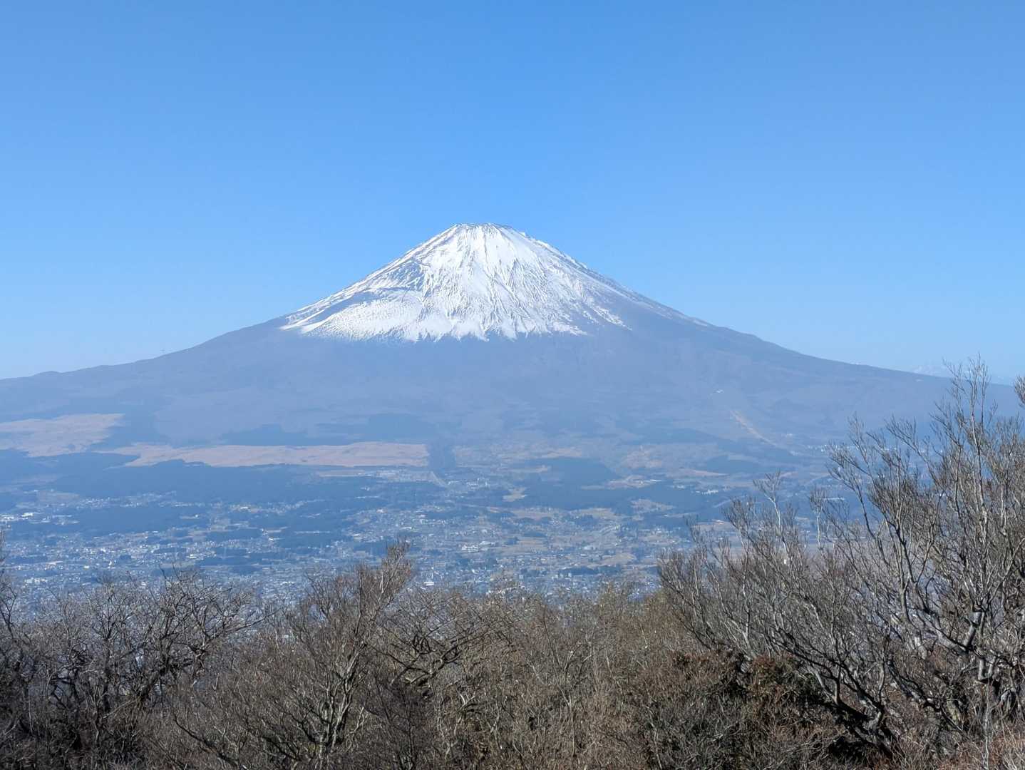 金時山山頂からの富士山