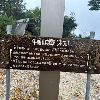 当時の城主小河内弥太郎は1545年謀らいにて悔やむ自刃そして介錯。
享年18歳の若さでした。
その後に牛頭山城は落城したと考えられてます。