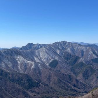 鬼ケ岳、節刀ケ岳、王岳方面