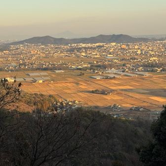 筑波山が見えますね