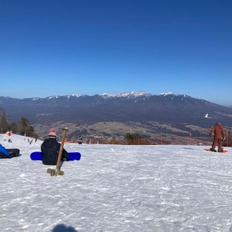 ゴールのゴンドラ山頂駅