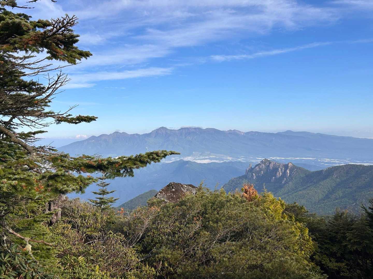 八ヶ岳と瑞牆山