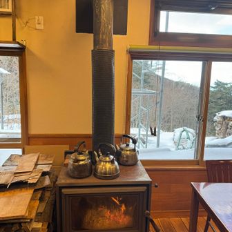 薪ストーブ暖かかったー